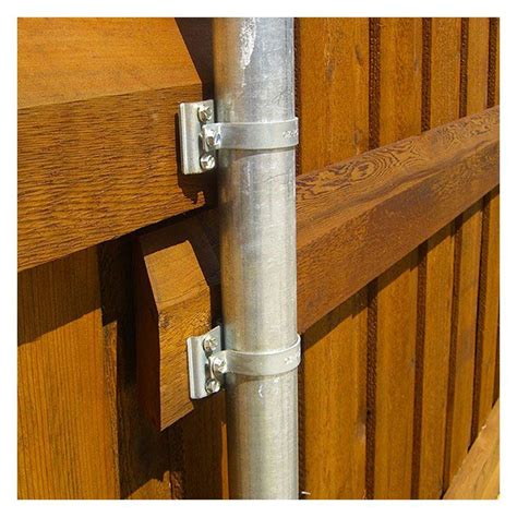 metal fence post mounting bracket|4 inch fence post clamp.